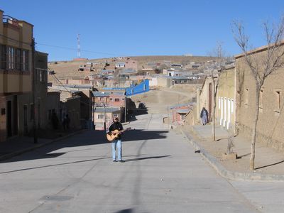 Villazon, a la frontiere bolivienne